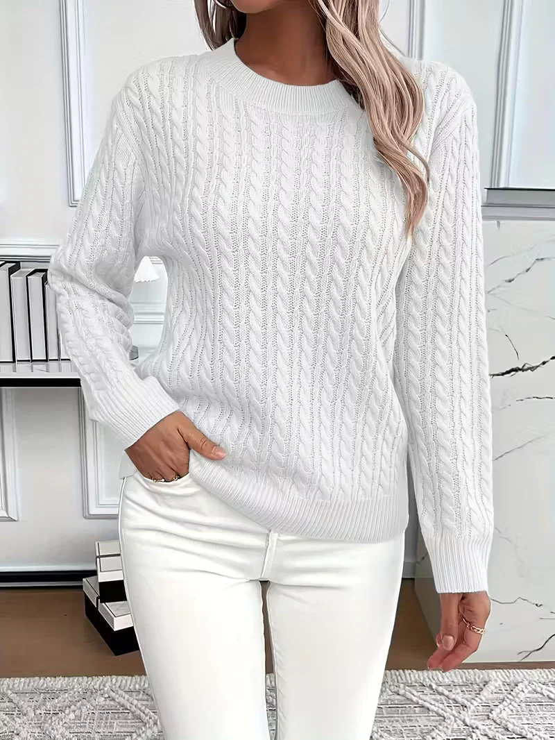 Pull minimal en tricot doux Aria™ – Image 7