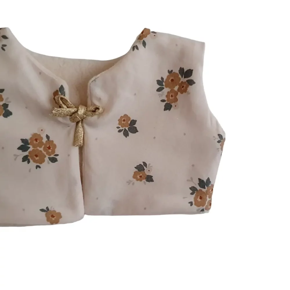 Gilet réversible en polaire – Maman Poule et Papa Coq – Image 4