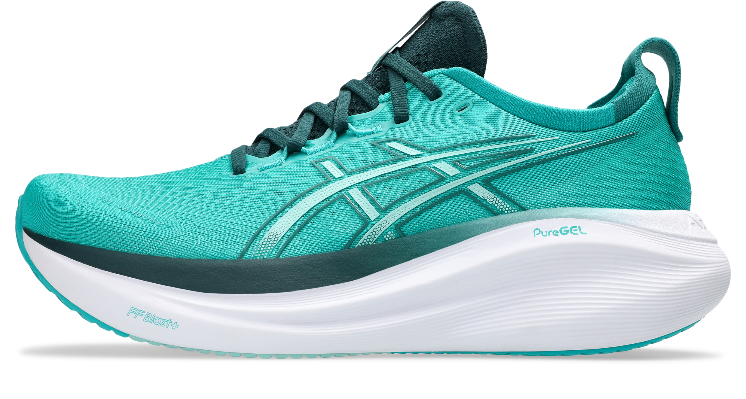 ASICS GEL NIMBUS 27 Wave Teal/Saxon Green – Image 5
