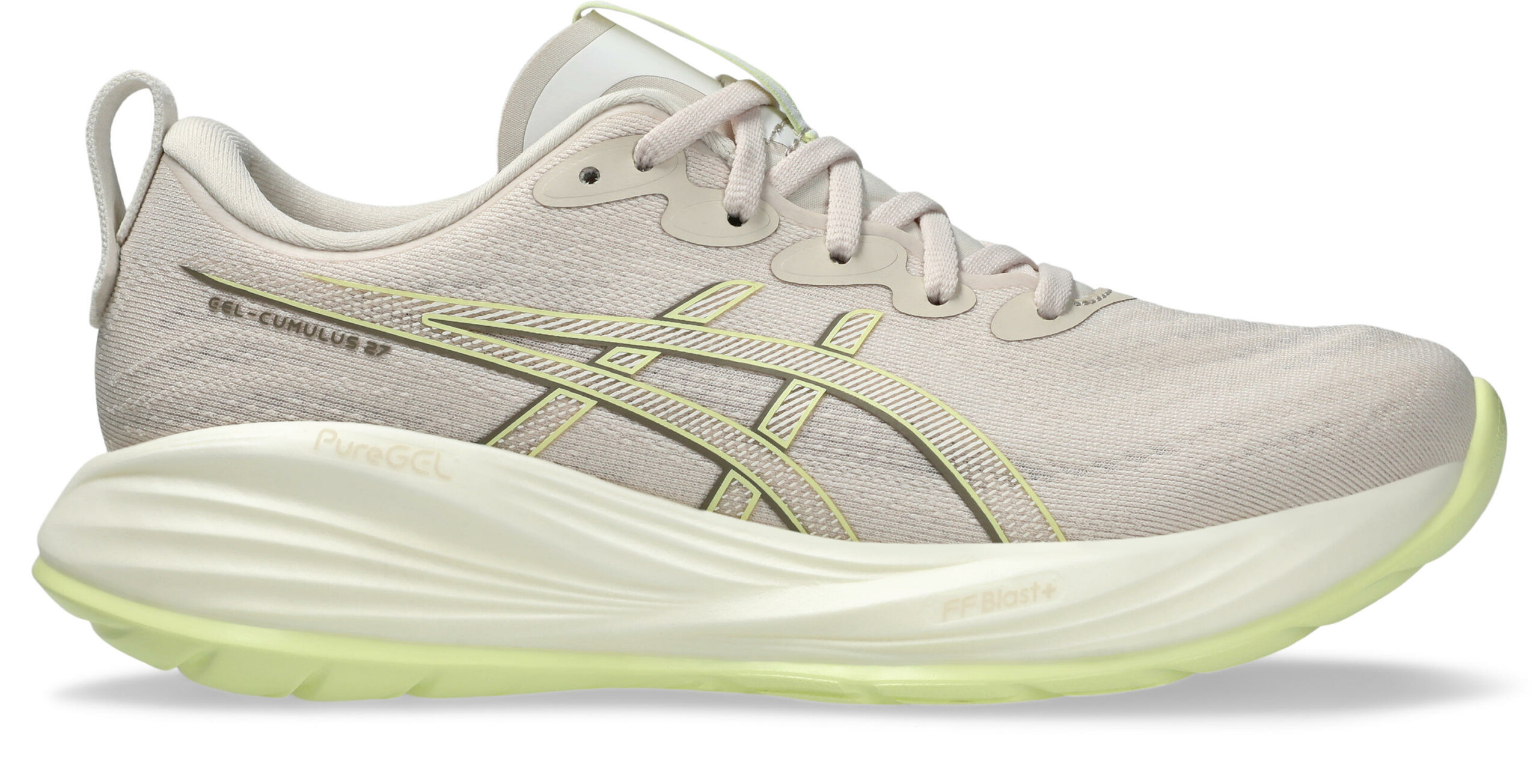 ASICS GEL CUMULUS 27 Mineral Beige / Huddle Yellow – Image 2