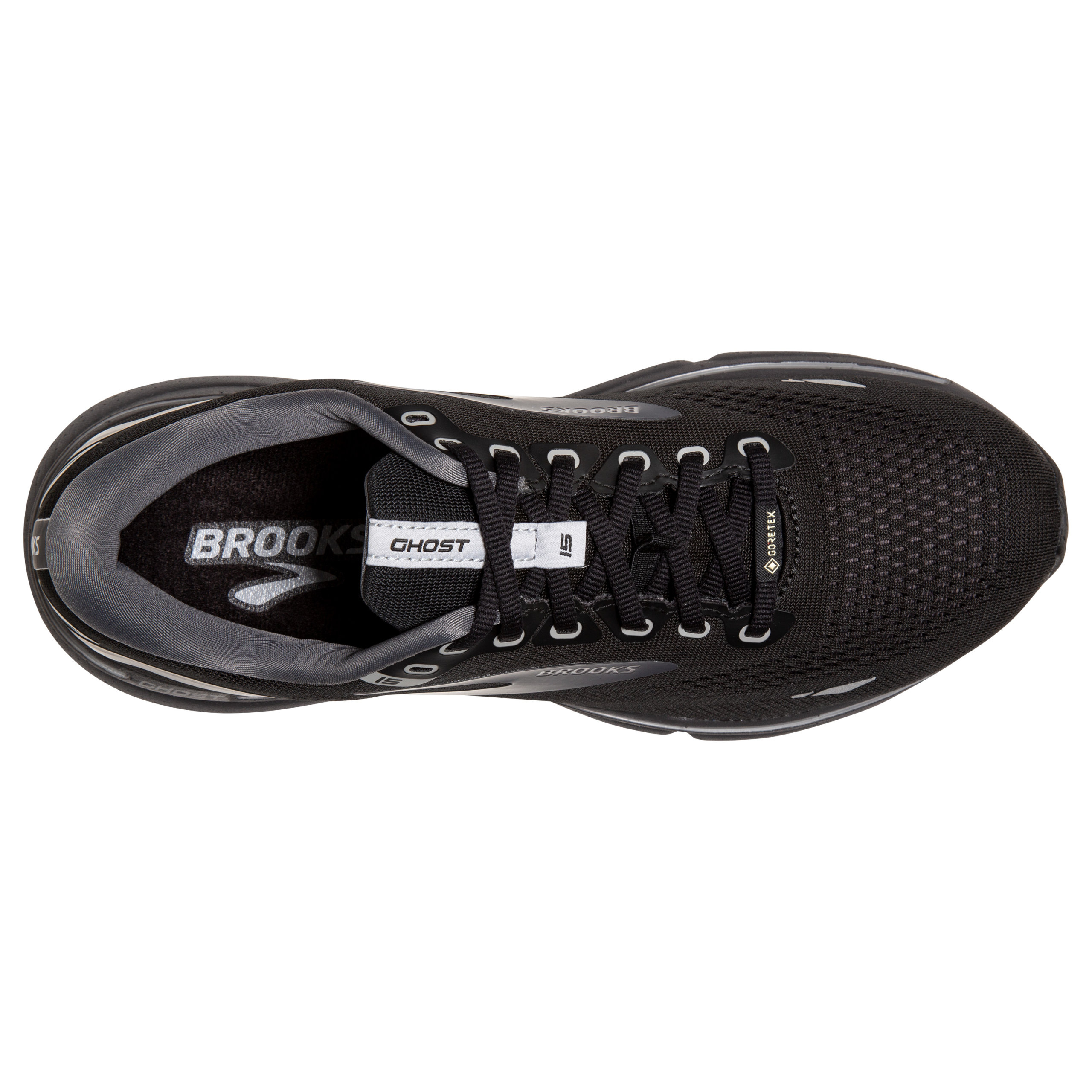 BROOKS GHOST 15 GTX Black/Blackened Pearl/Alloy – Image 5
