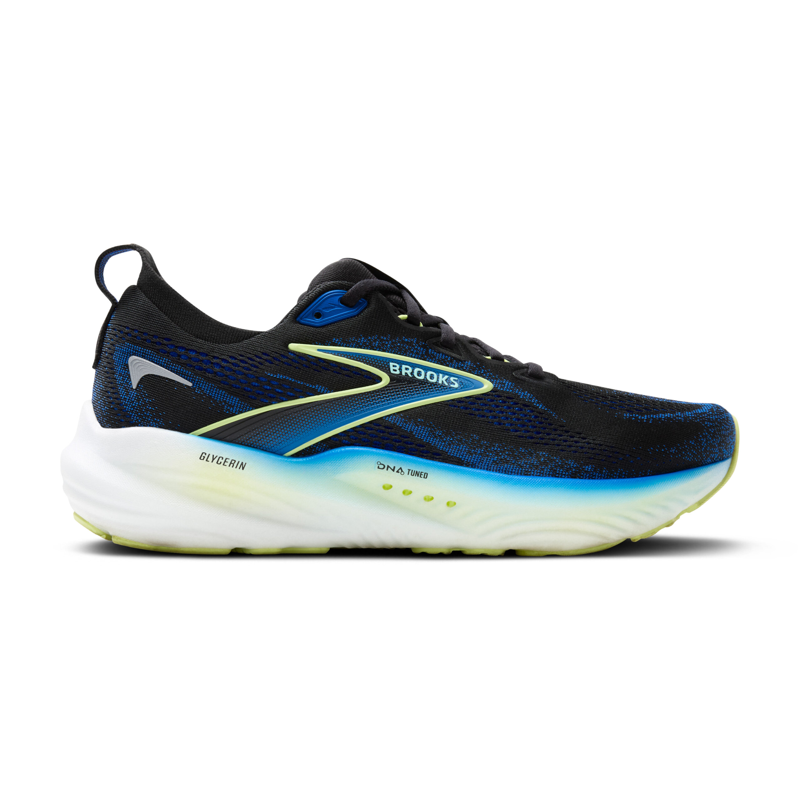 BROOKS GLYCERIN 22 Black/Cobalt/Neo Yellow – Image 7