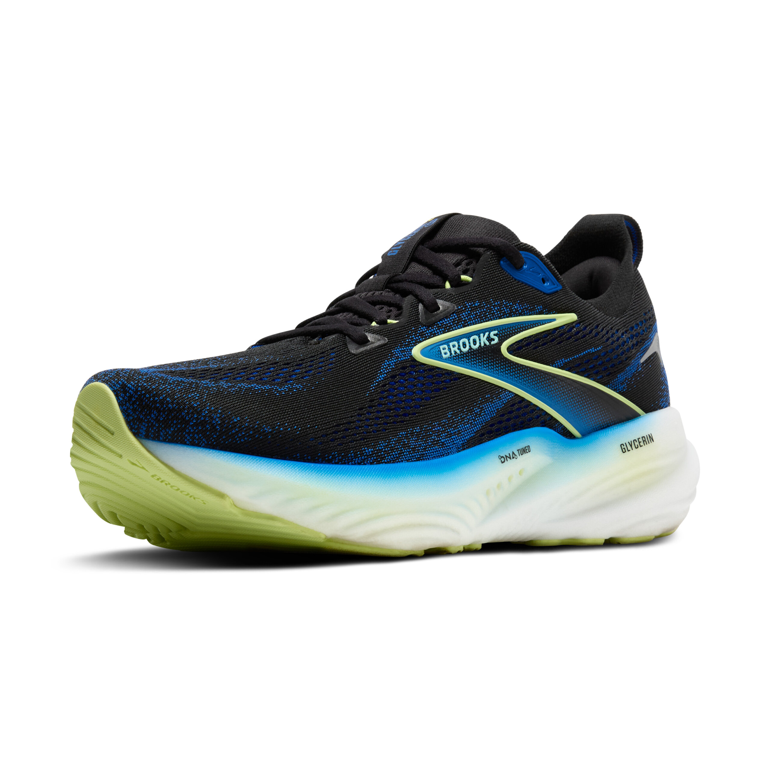 BROOKS GLYCERIN 22 Black/Cobalt/Neo Yellow – Image 4