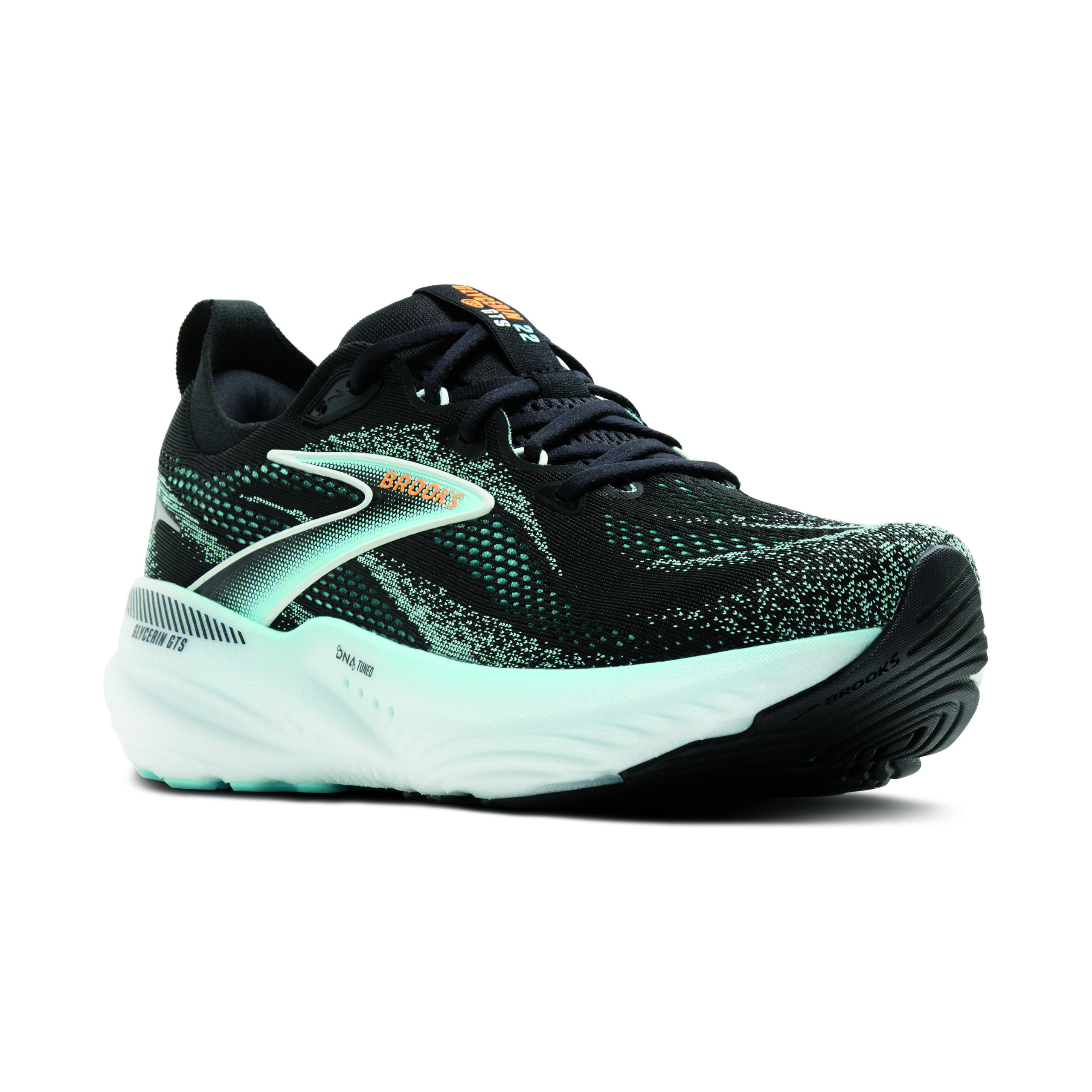 BROOKS GLYCERIN GTS 22 Black/Atomizer/Blazing Orange