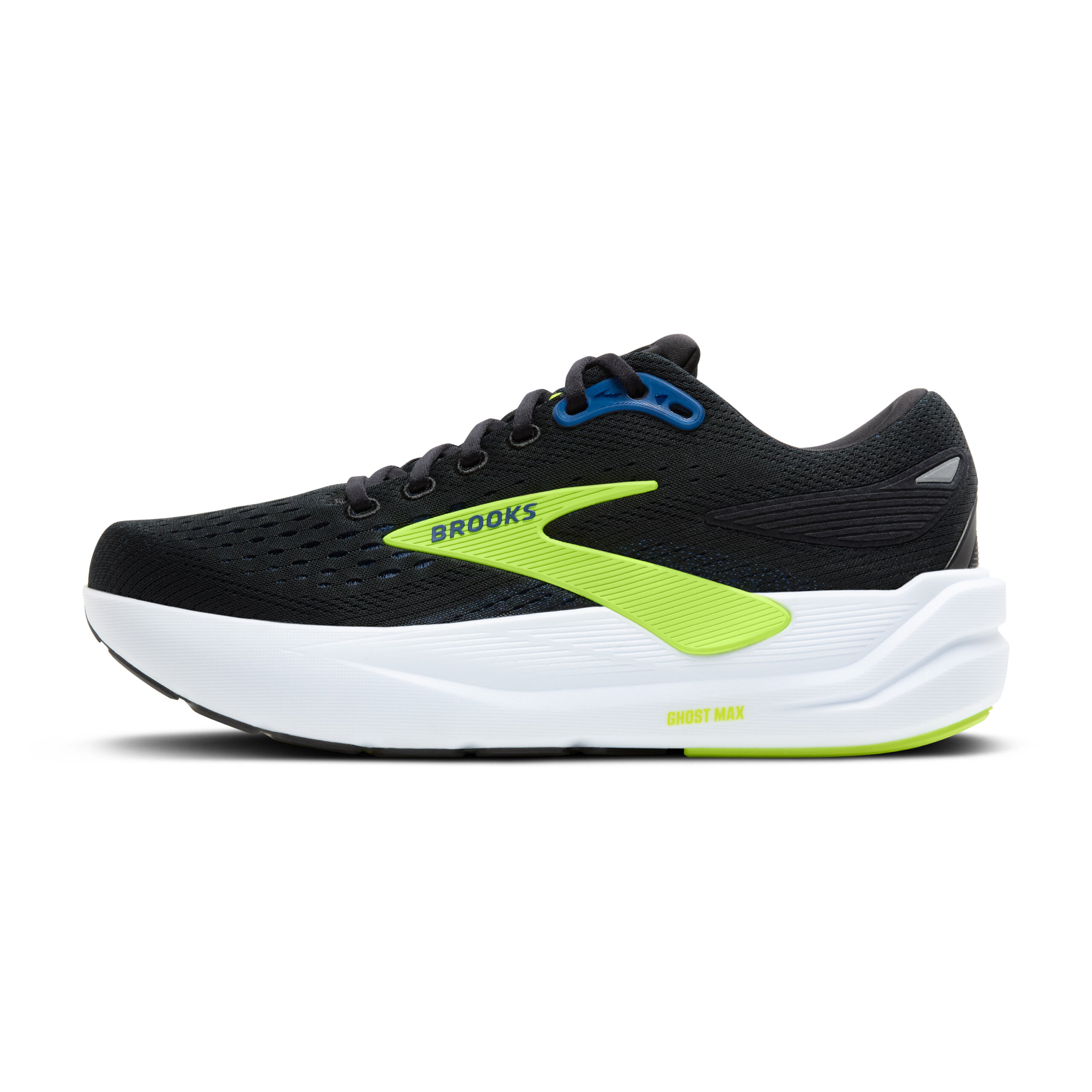 BROOKS GHOST MAX 3 Black/Navy/Acid Lime – Image 8