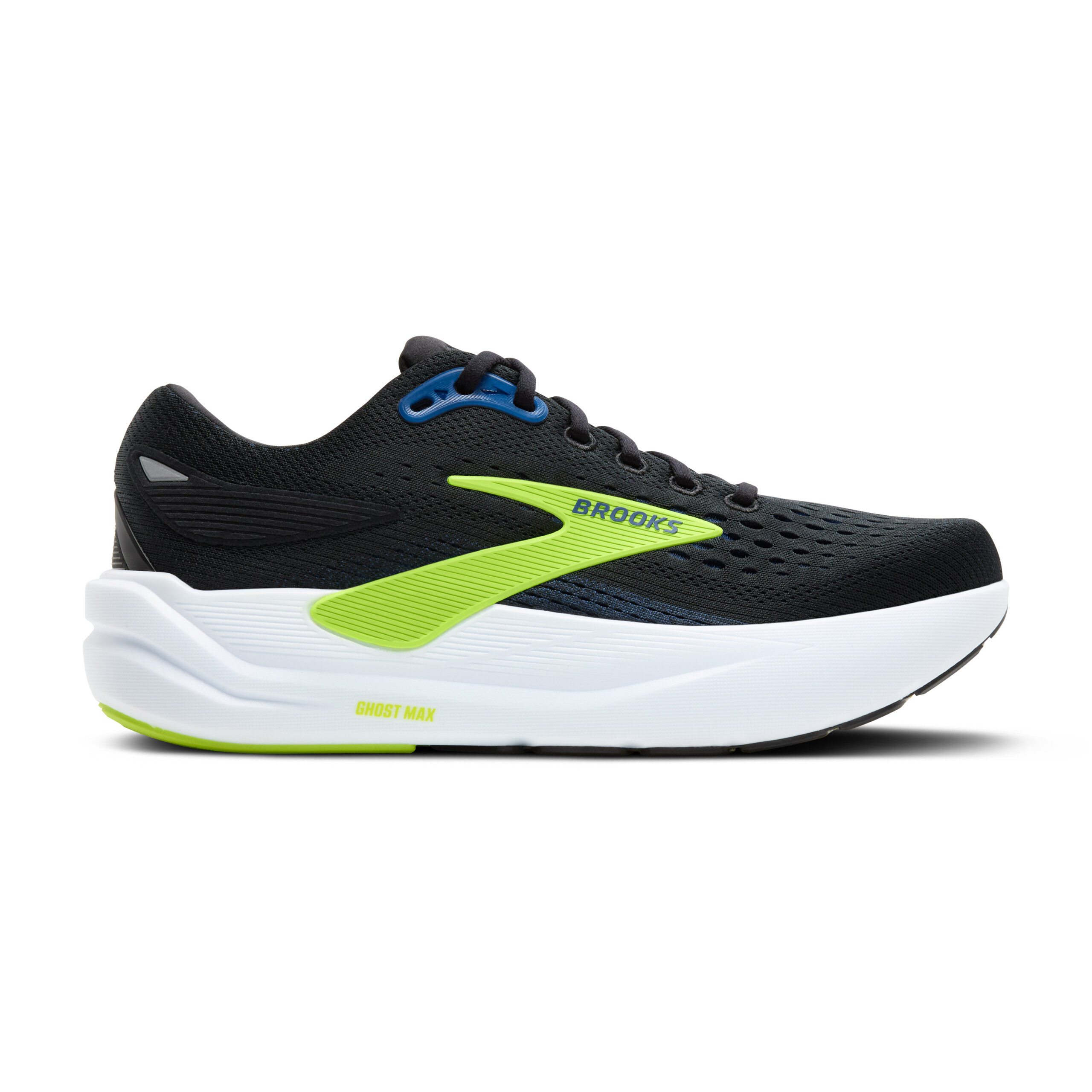 BROOKS GHOST MAX 3 Black/Navy/Acid Lime – Image 6