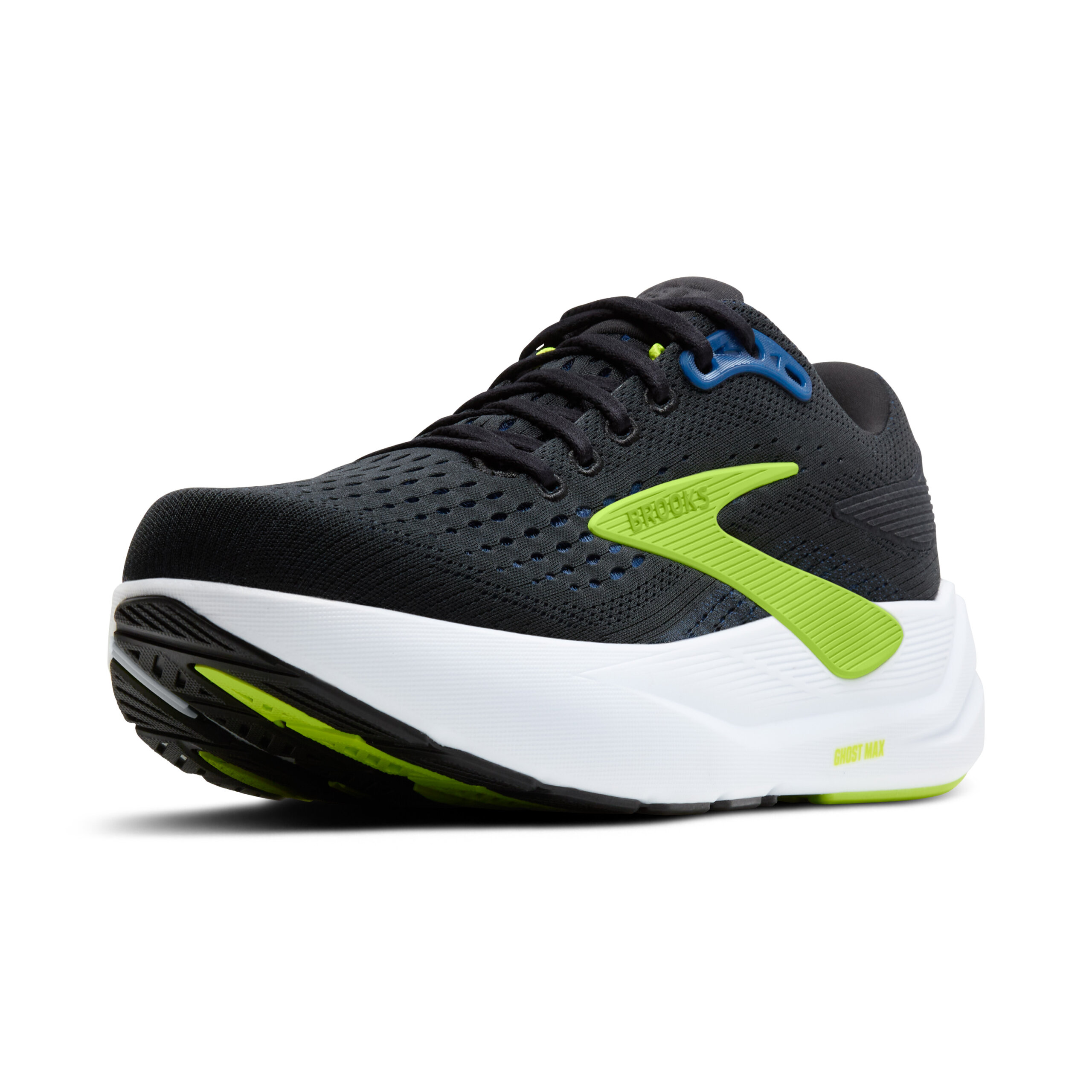 BROOKS GHOST MAX 3 Black/Navy/Acid Lime – Image 9