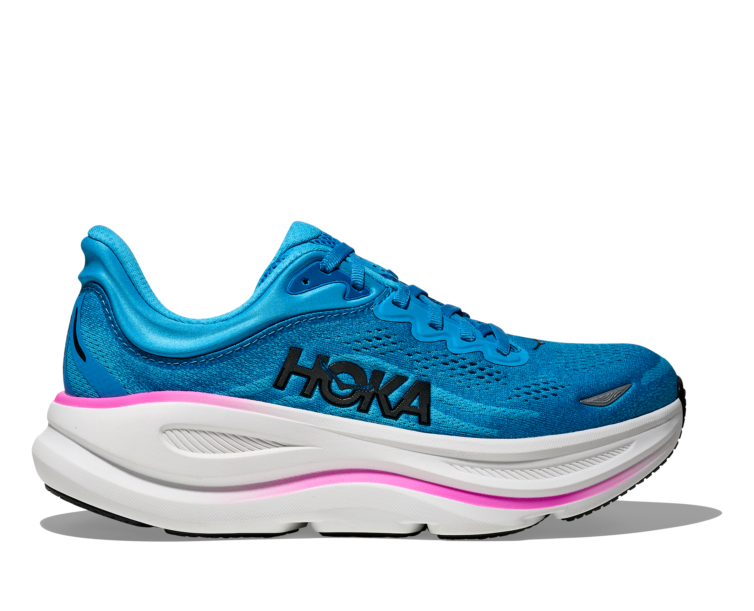HOKA BONDI 9 Skyward Blue / Neon Fuchsia – Image 9
