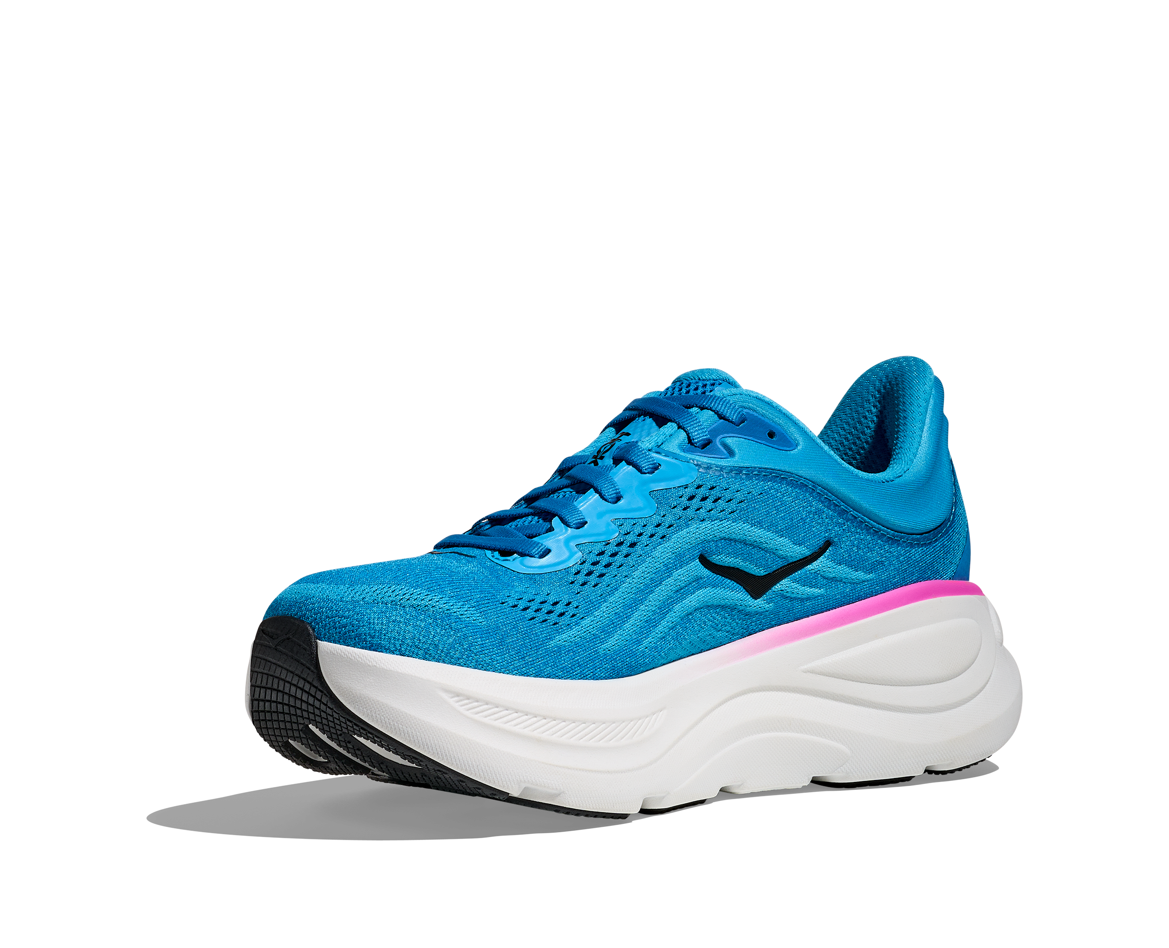 HOKA BONDI 9 Skyward Blue / Neon Fuchsia – Image 7