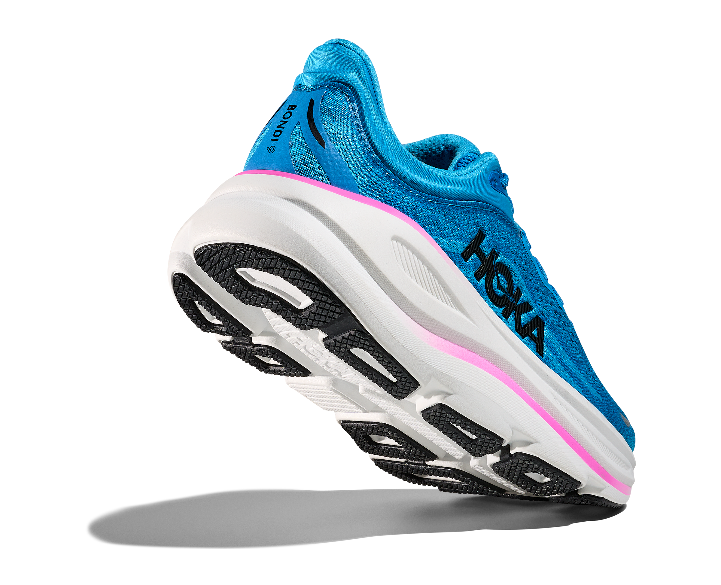 HOKA BONDI 9 Skyward Blue / Neon Fuchsia – Image 6