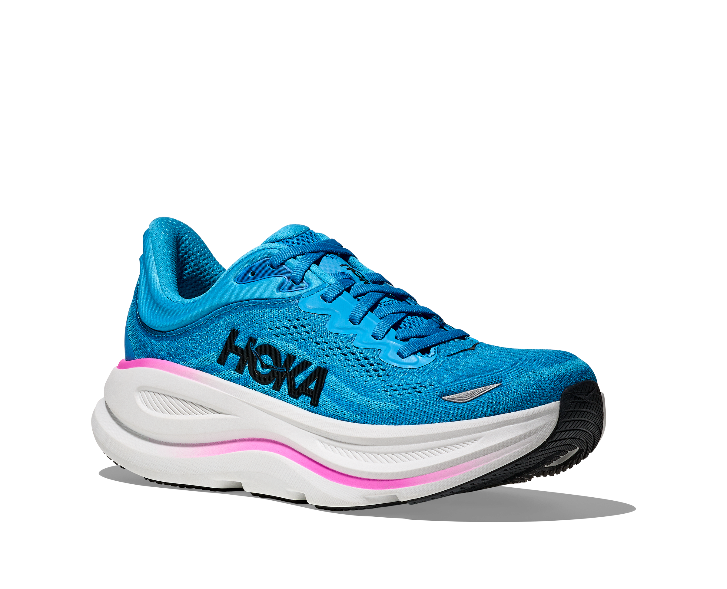 HOKA BONDI 9 Skyward Blue / Neon Fuchsia