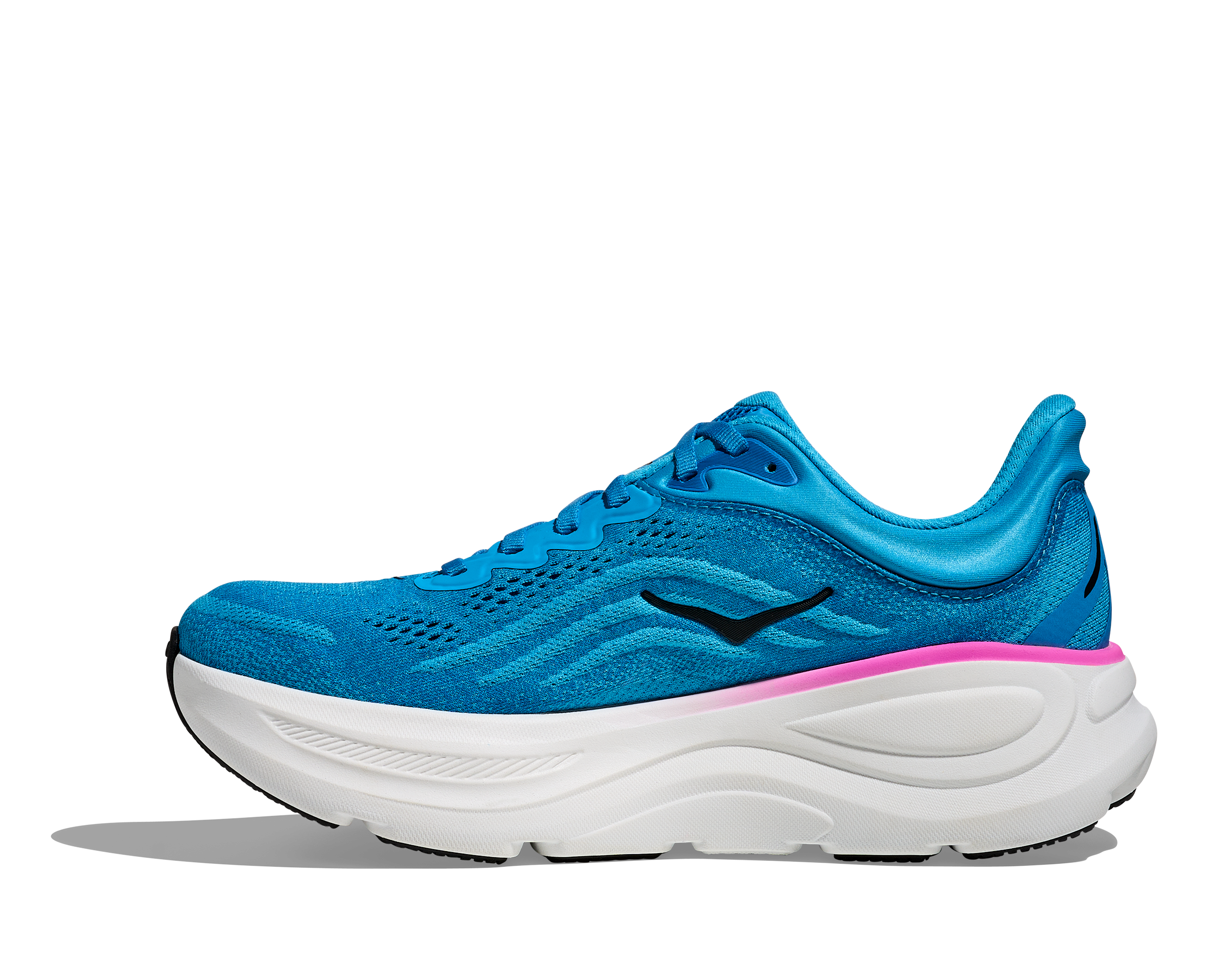 HOKA BONDI 9 Skyward Blue / Neon Fuchsia – Image 4