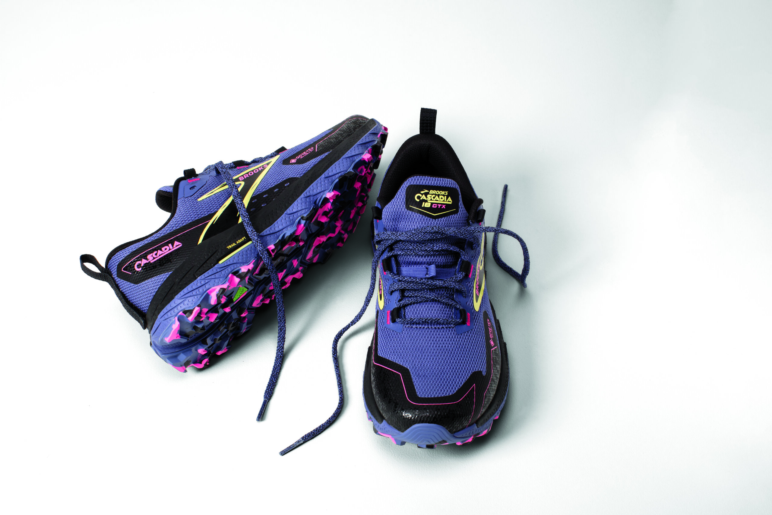 BROOKS CASCADIA 18 GTX Grey Blue/Black/Pink – Image 9