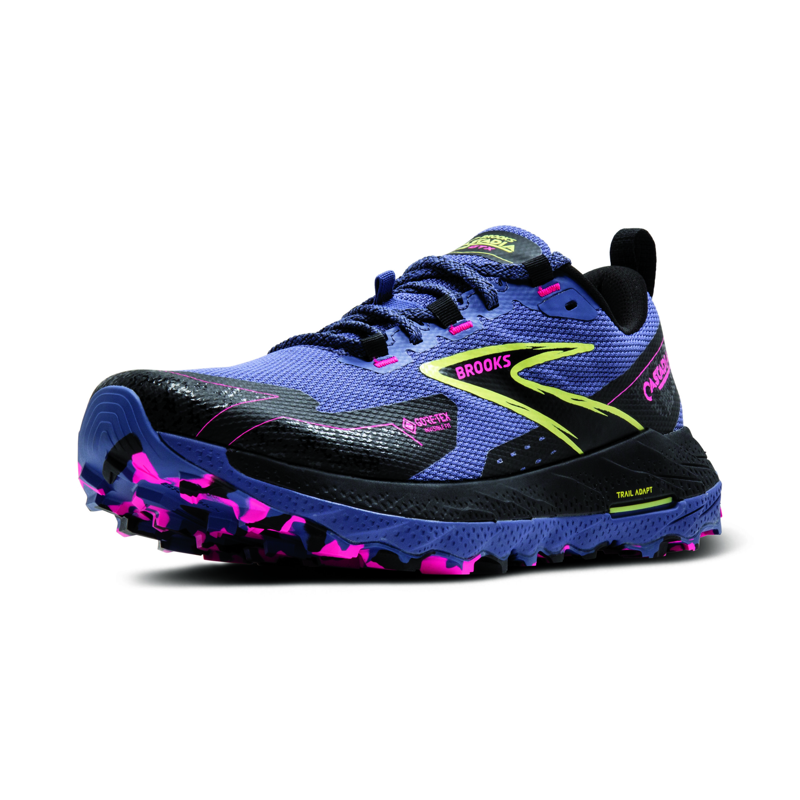 BROOKS CASCADIA 18 GTX Grey Blue/Black/Pink – Image 6