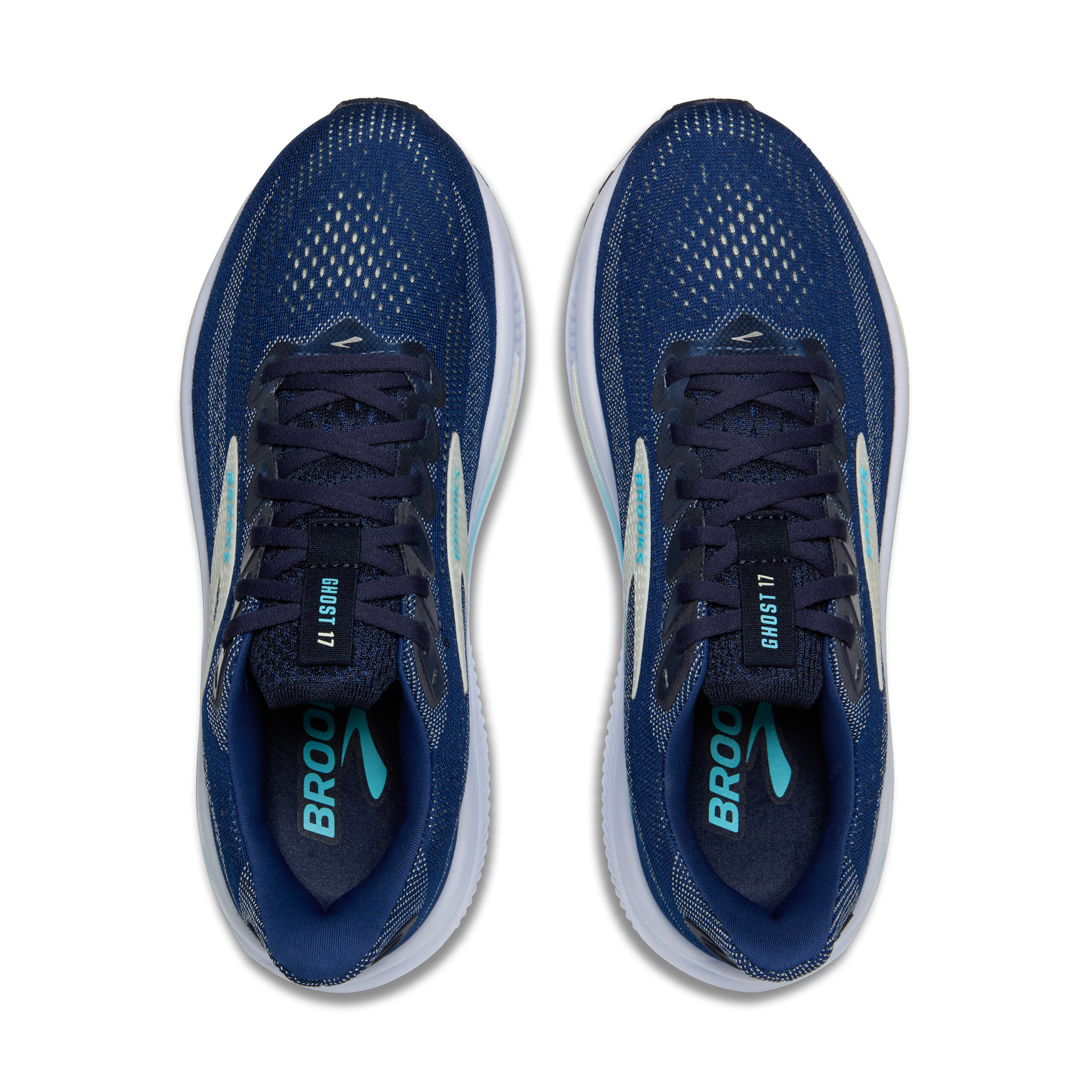 BROOKS GHOST 17 Navy/Green/Turquoise – Image 9