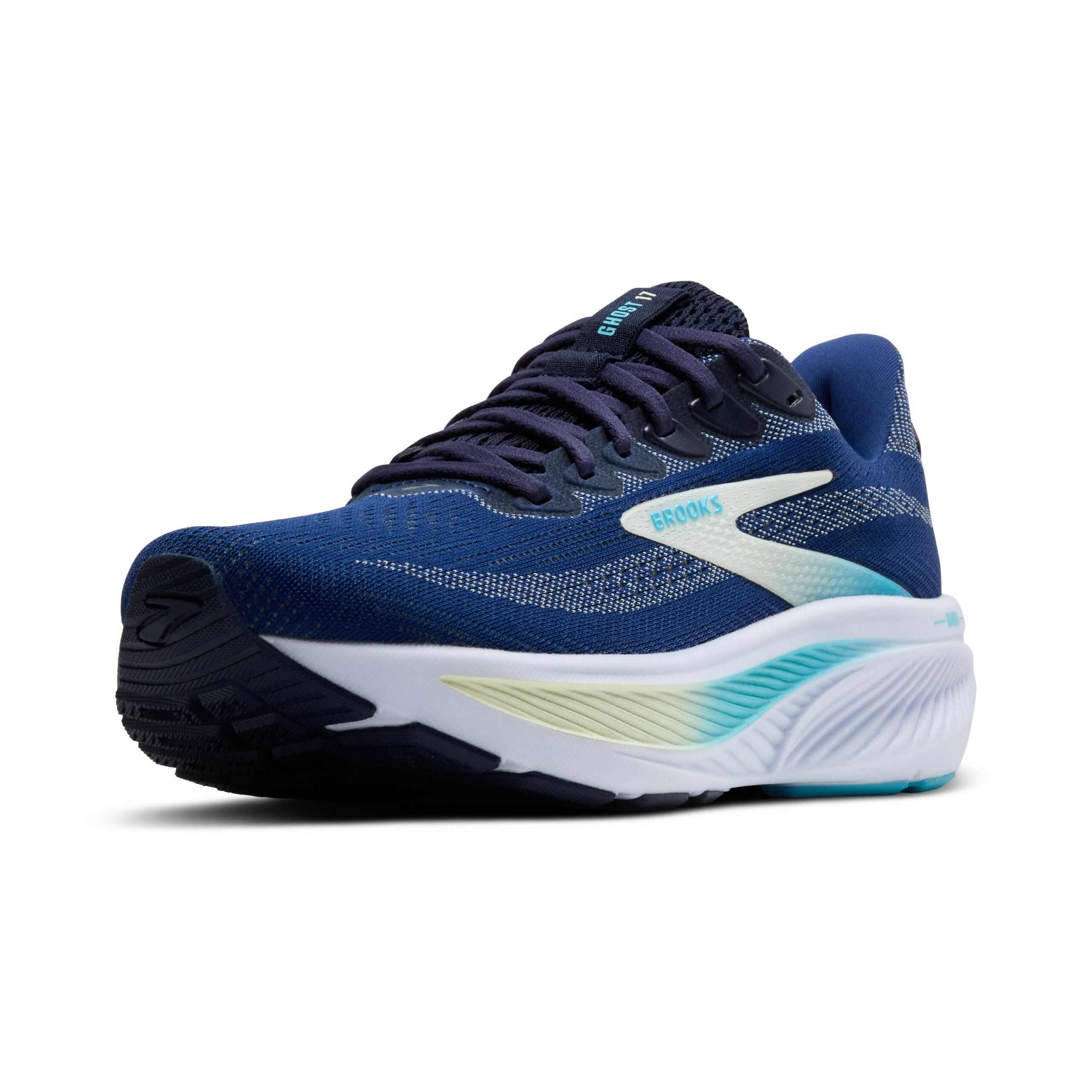 BROOKS GHOST 17 Navy/Green/Turquoise – Image 4