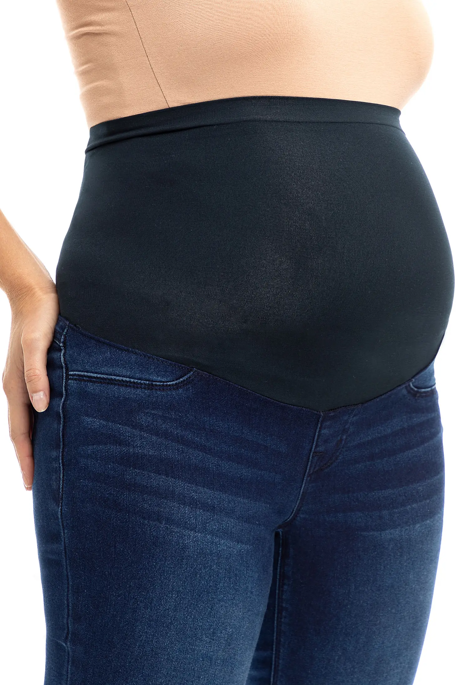 Jeans Maternité Marco, coupe étroite, bleu foncé – Image 4