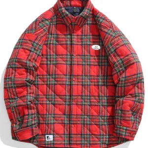 Veste Rembourrée en Coton Vintage