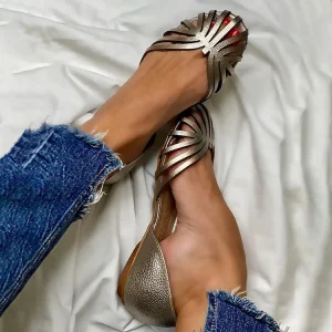 SOFIA | Ballerines perforées à bout ouvert – Chaussures chics et tendance