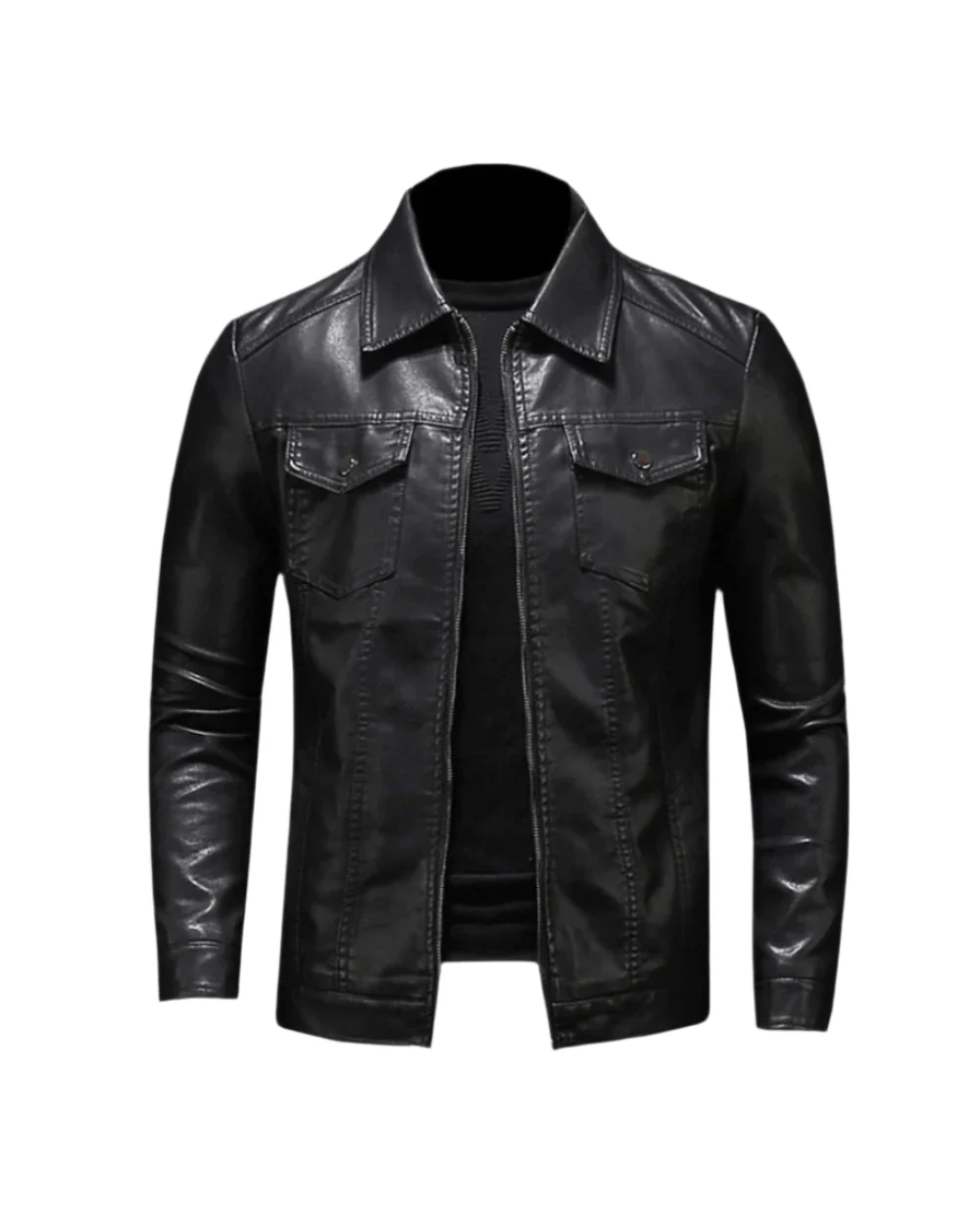 Veste en Cuir Alessandro – Image 2