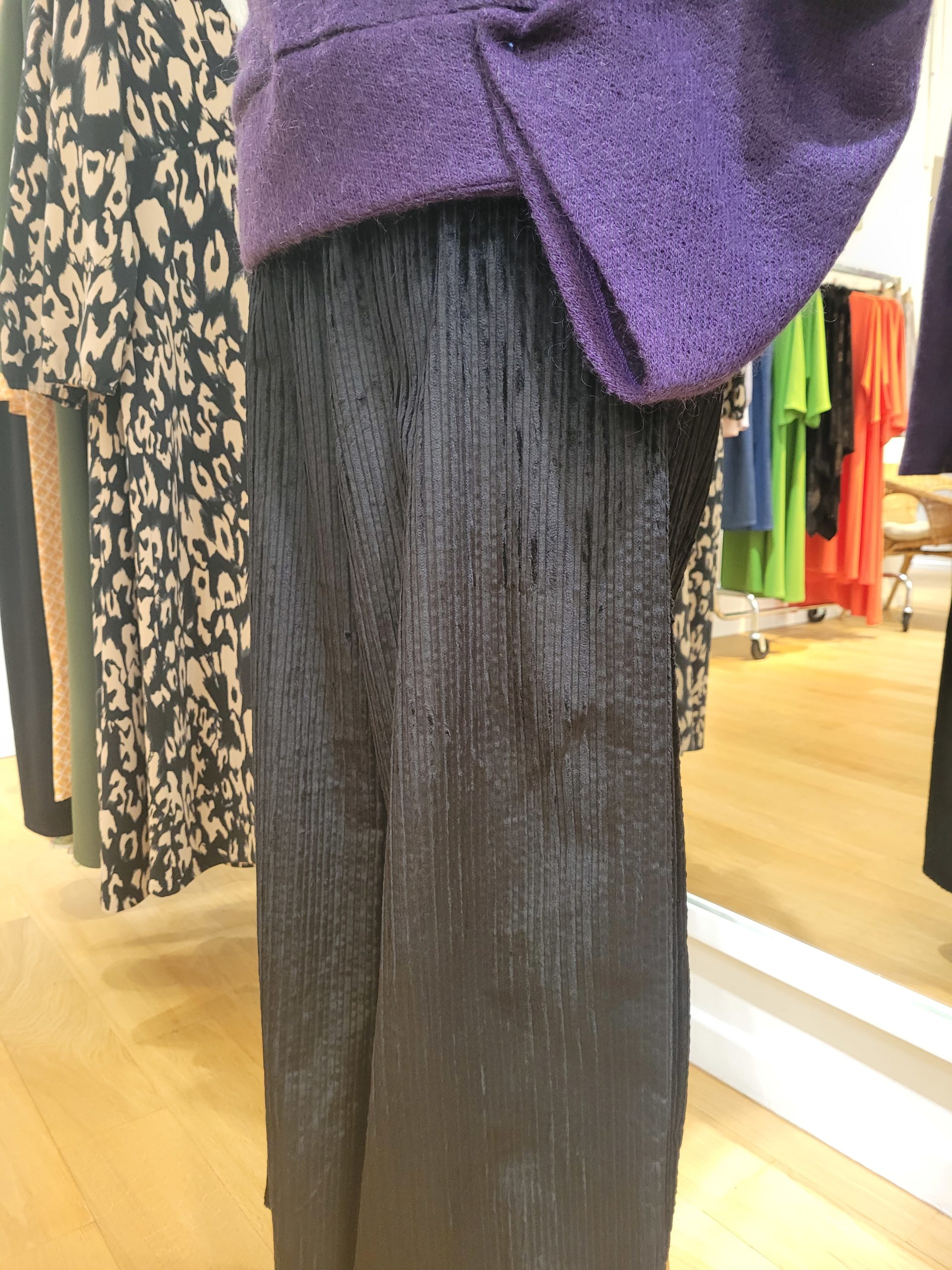 ROMY velours grosses côtes noir