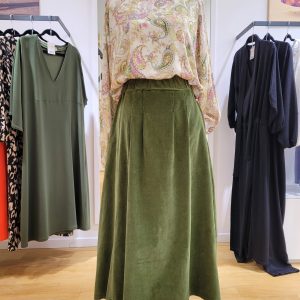 MAËLLE velours milleraies kaki