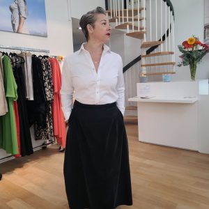 MAËLLE velours milleraies noir