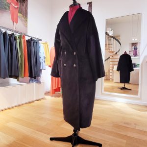 ANDREA manteau velours côtelé noir