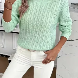 Pull minimal en tricot doux Aria™