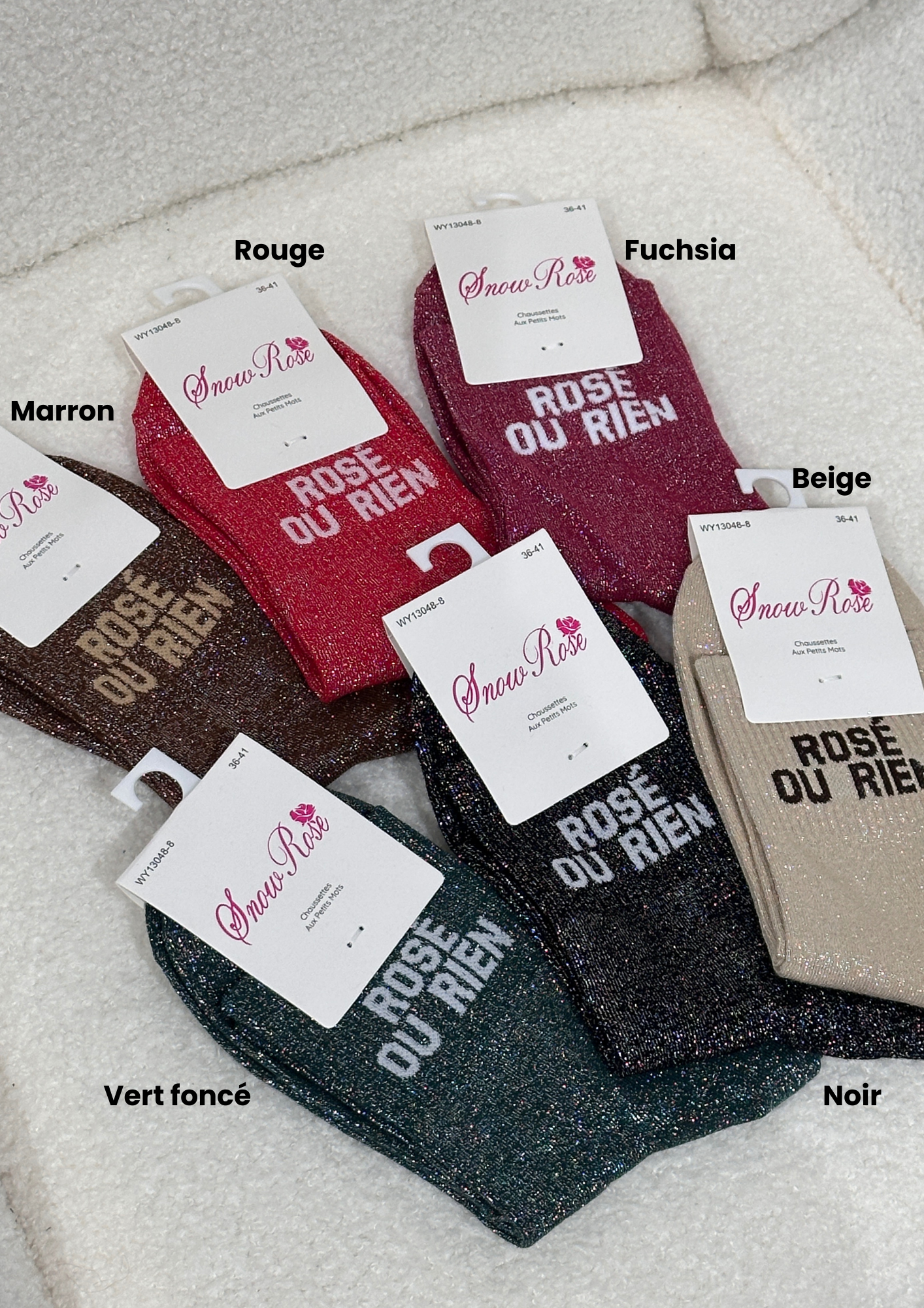 Chaussettes paillettes – ROSÉ OU RIEN – Image 3