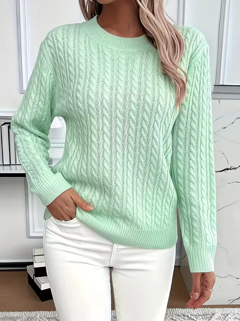 Pull minimal en tricot doux Aria™ – Image 3