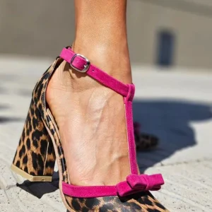 Livia | Sandales léopard vertes