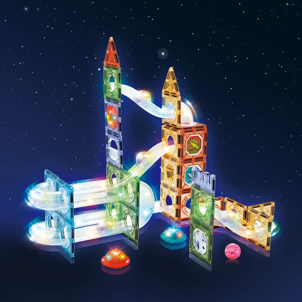 Jeu Magnétique Lumineux 3D – 90 pièces STEAM – Image 3