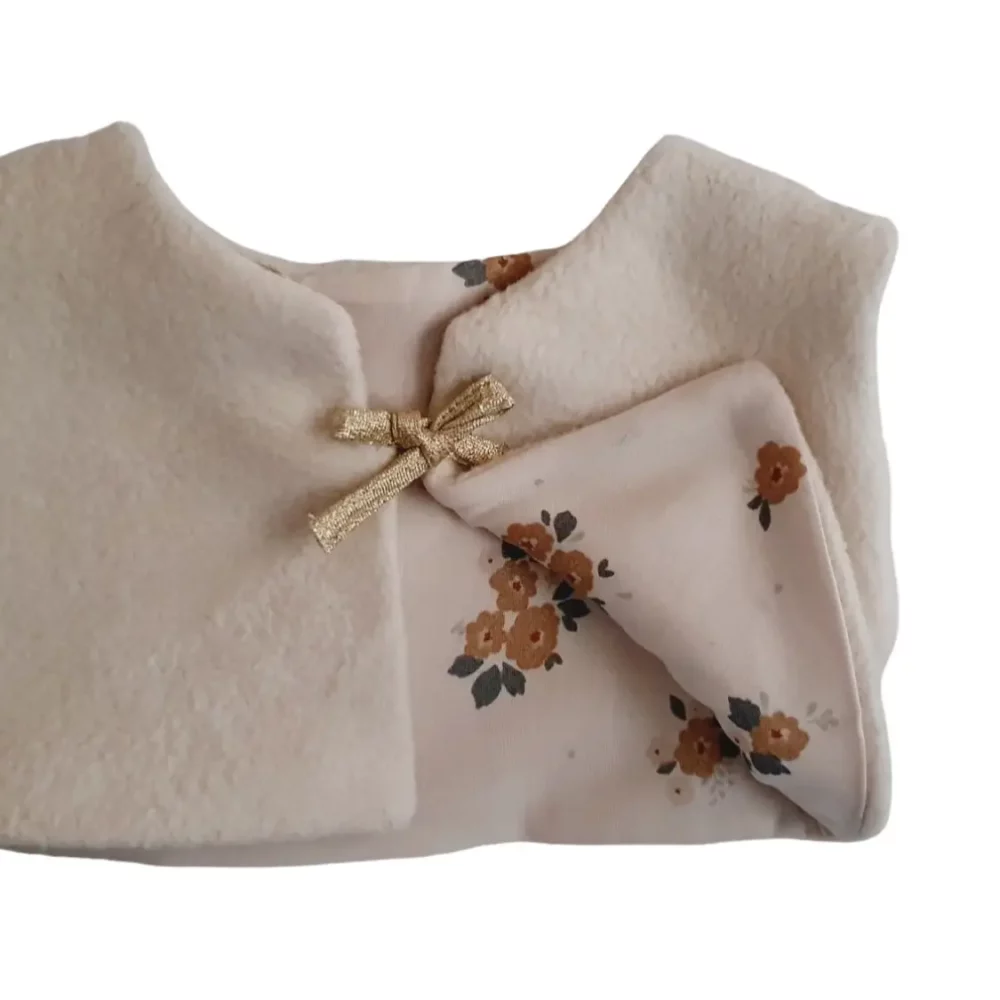 Gilet réversible en polaire – Maman Poule et Papa Coq – Image 2