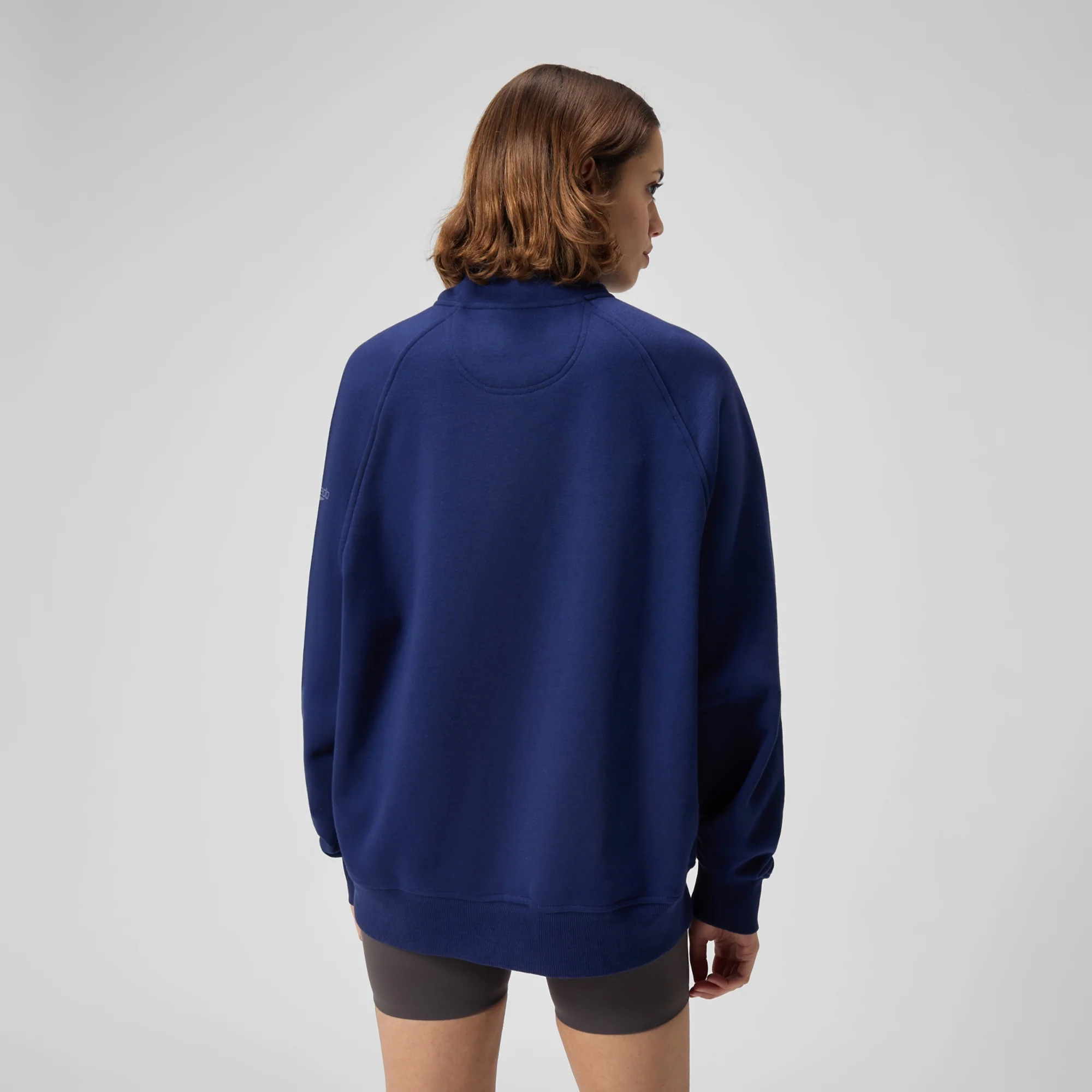 Pull polaire à 1/4 zip unisexe - Marine – Image 5