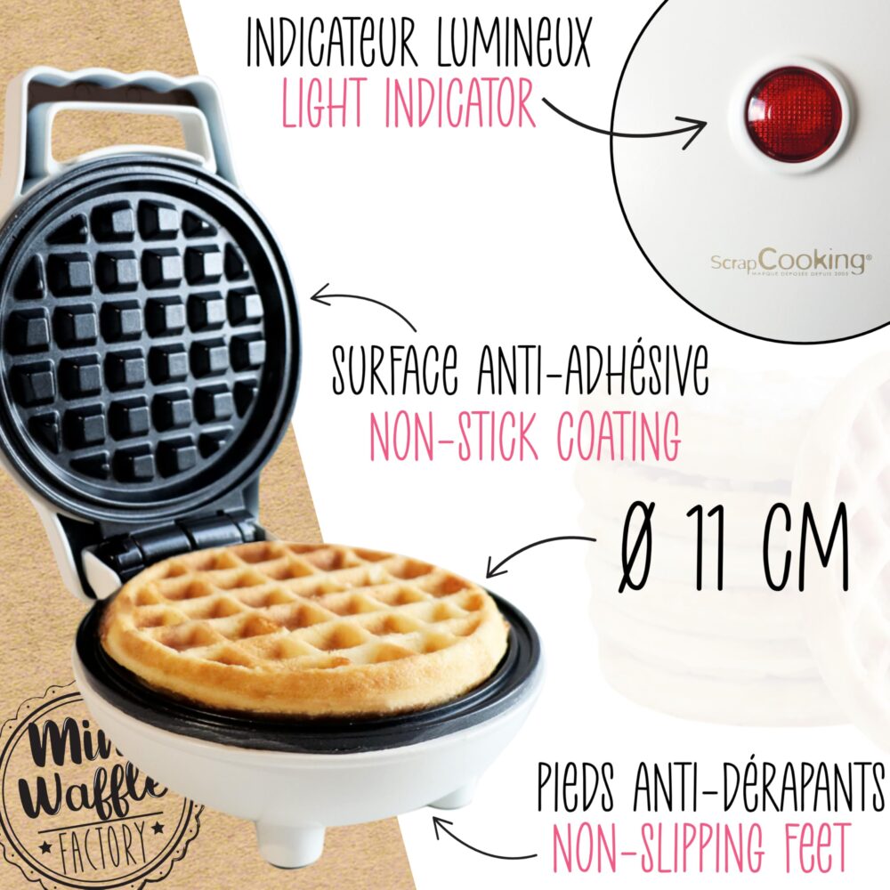 Mini machine à gaufre Scrapcooking – Image 4