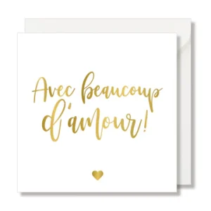 Carte « Avec beaucoup de bonheur »