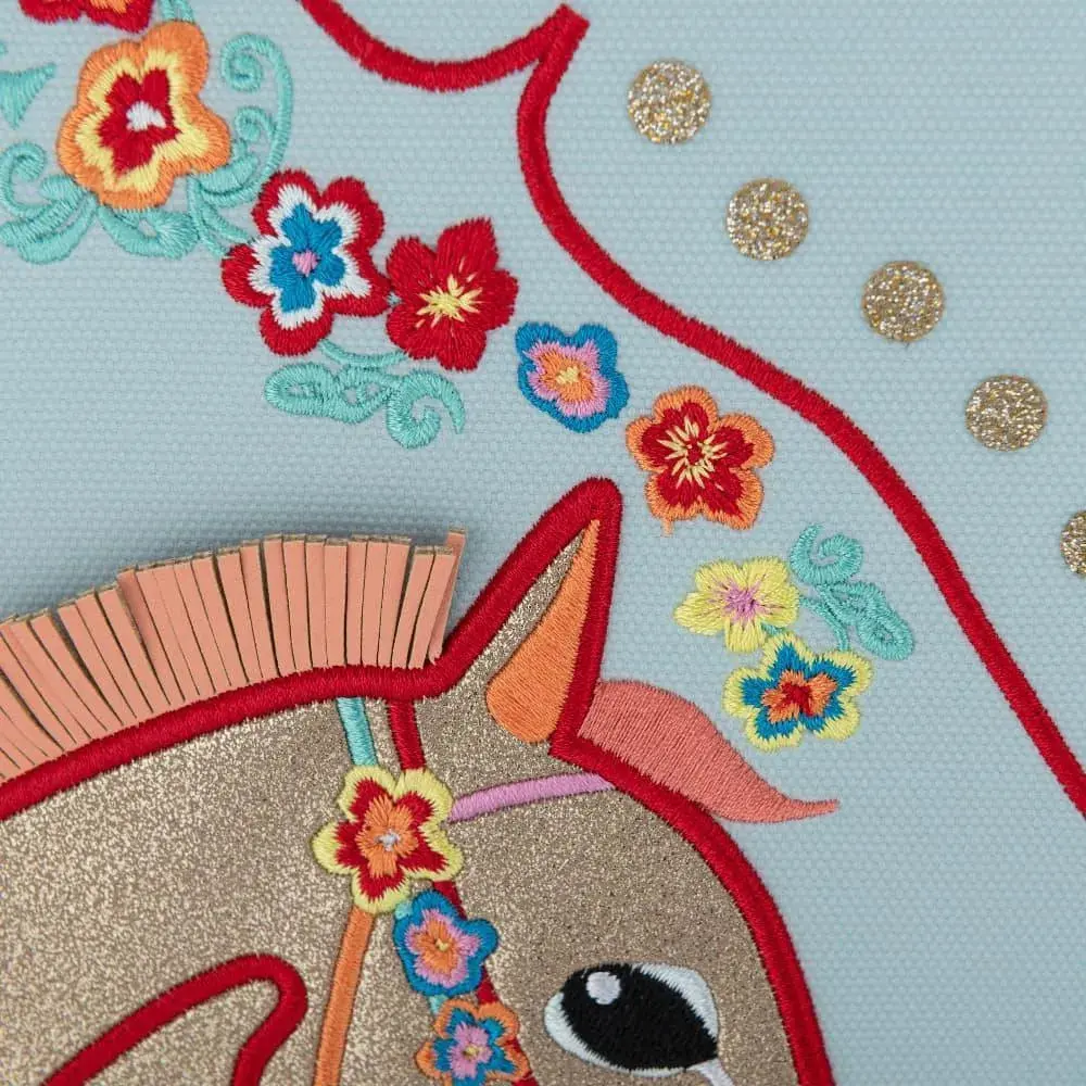 Cartable Jeune Premier Cavalerie Florale 38 cm – Image 4