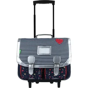 Cartable roulettes Tann's "Emilie" 41cm