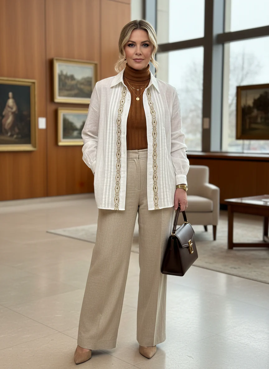 Chemise brodée Tina – Image 5