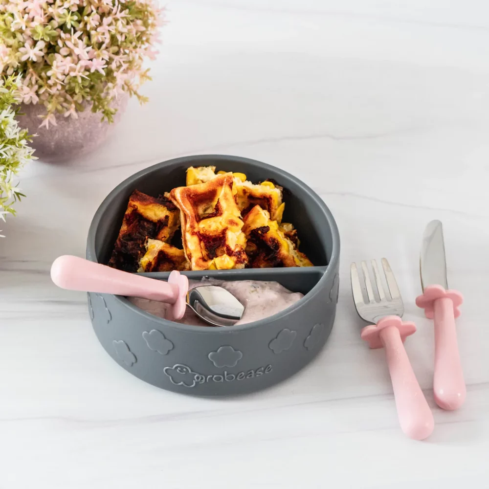 Ensemble de couverts ergonomiques en inox gris – Image 2