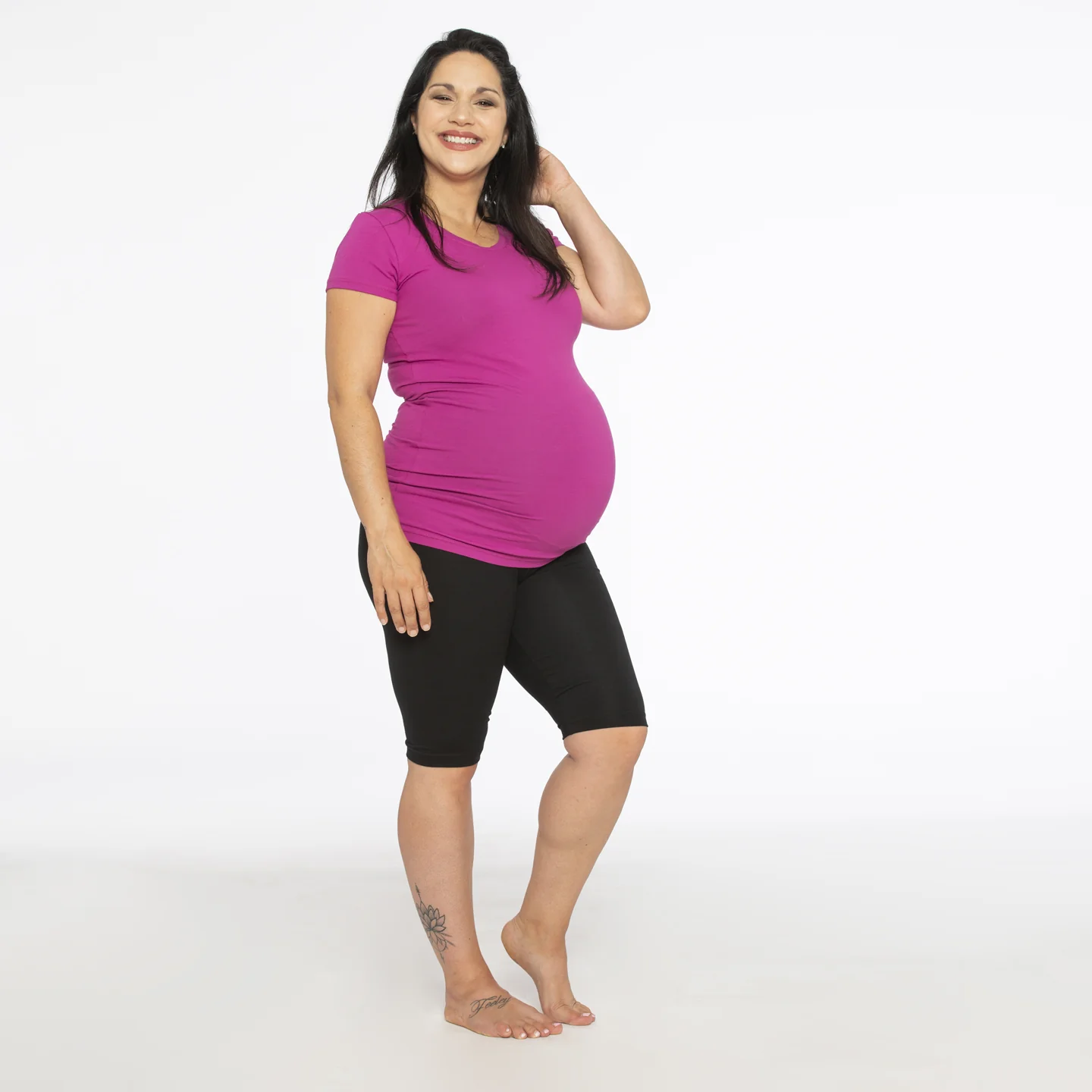 Short ''biker'' Maternité - Noir – Image 4