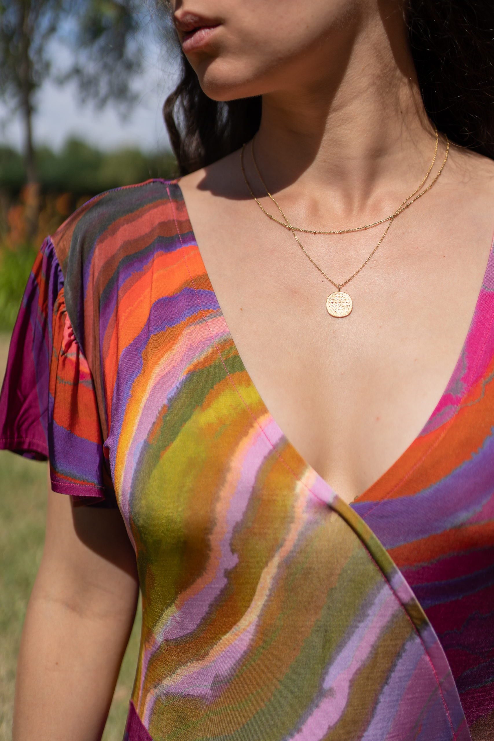 MINORQUE dégradé rose et vert graphique – Image 3