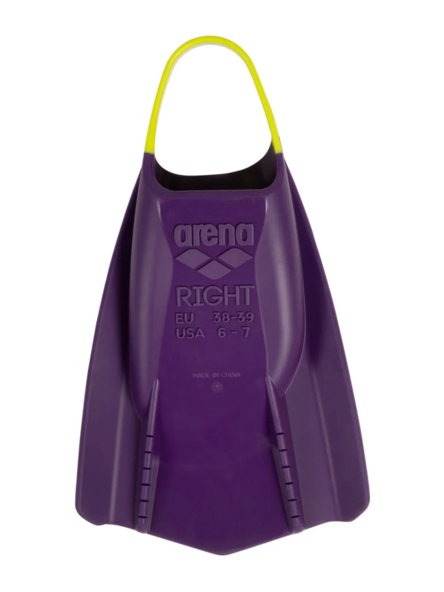 Palmes de natation Powerfin Pro 2 - Prune/Artic Lime – Image 3