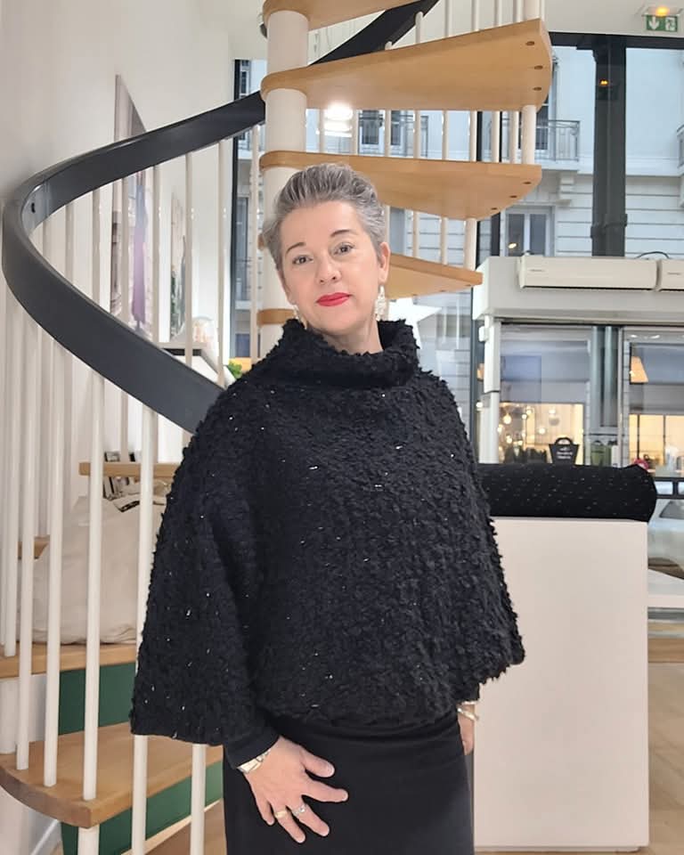ELSA lainage bouclette noir et argent – Image 4