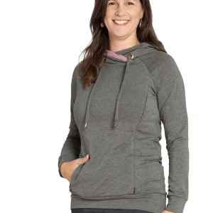 Hoodie d'allaitement Caroline - Gris foncé
