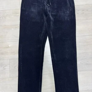 Pantalon noir homme coton lourd rayé – Élégance et confort