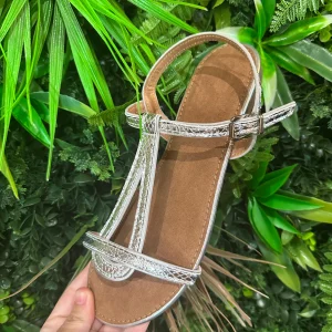 Sandales argentées