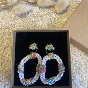 Boucles d’oreilles N*168 Multicolore Acier inoxydable