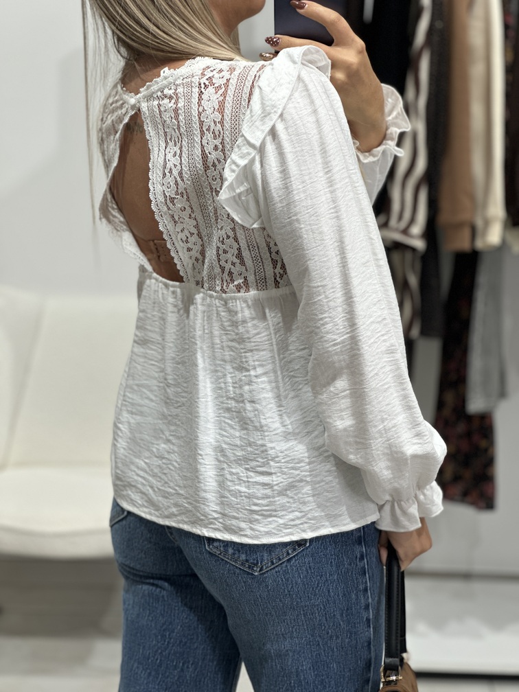 Blouse WIWIE – Blanche – Image 4